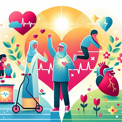 تصویر خوشبختی و قلب