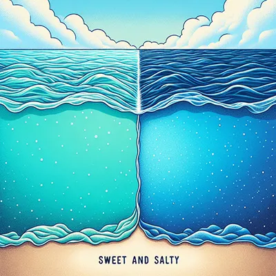 مرزمیان دریای شور و شیرین