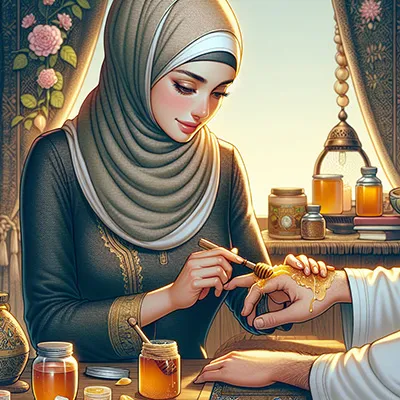 تصویر عسل و درمان عفونت‌ها